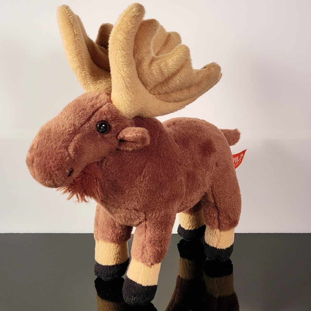 Realistic Moose‎ Plush Cuddlekins Stuffed Animal Brown 10 Inch by Wild Republic